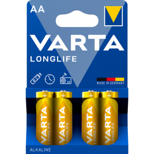 Алкални батерии АА Varta Longlife AA - 4 броя