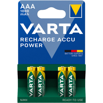 Акумулаторни батерии ААA Varta Power AAA - 1000 mAh - 1.2V