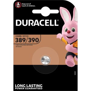 Батерия за часовник 389 | 390 - SR1130SW - Duracell D389 - 1.55V