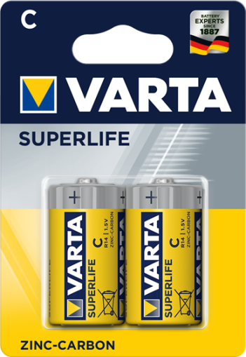 Цинкови батерии C R14 Varta Superlife C - R14 - 1.5V