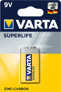 Цинкова батерия 9V 6F22 Varta Superlife 9V